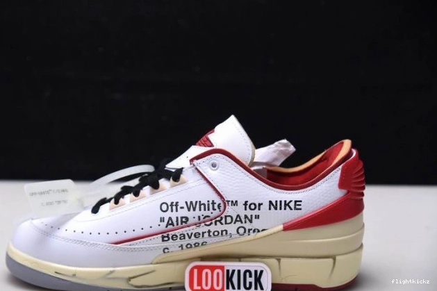 SP Red Retro White 2 Low Jordan DJ4375-106 Off-White 1204